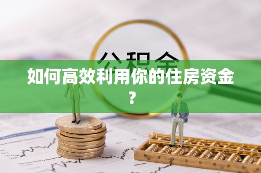 漠河如何高效利用你的住房资金？