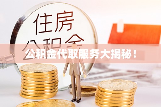 漠河公积金代取服务大揭秘！