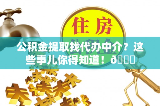 漠河公积金提取找代办中介？这些事儿你得知道！😎