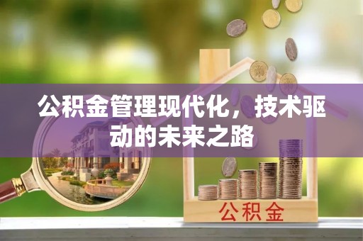 漠河公积金管理现代化，技术驱动的未来之路